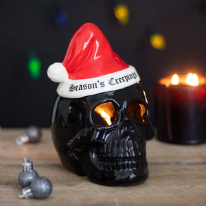 Seasons Creepings Skull Candle Holder