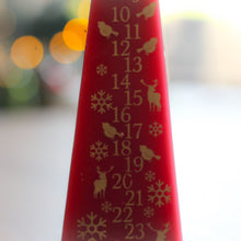 Load image into Gallery viewer, 20cm Pillar Advent Candle - Various Colours
