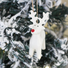 Load image into Gallery viewer, Ceramic Reindeer Tree Decoration
