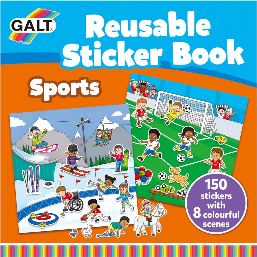GALT Reusable Sticker Book - Sports