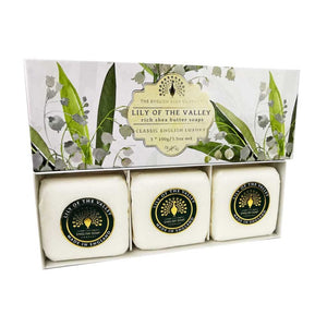 English Soap Company - Lily Of The Valley Gift Wrapped Soaps - Derbyshire Gift Centre