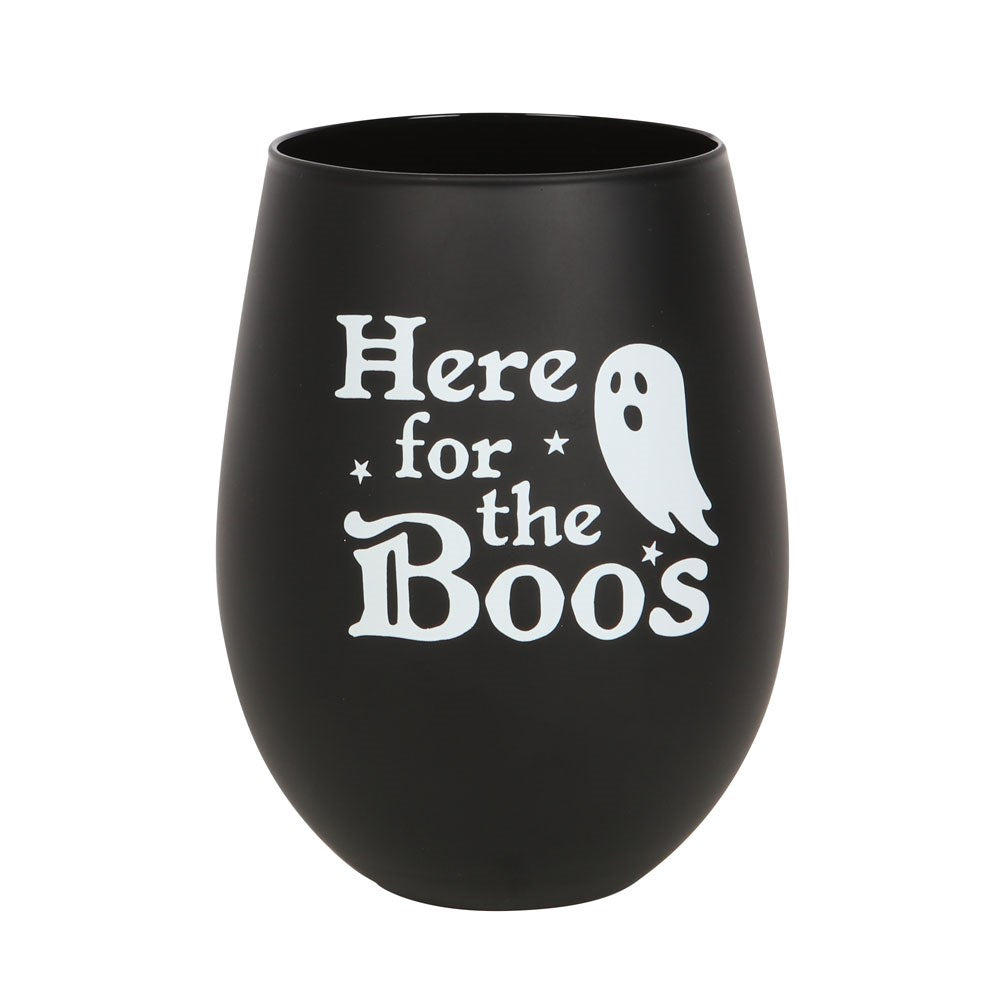 'Here For The Boo's' Stemless Glass