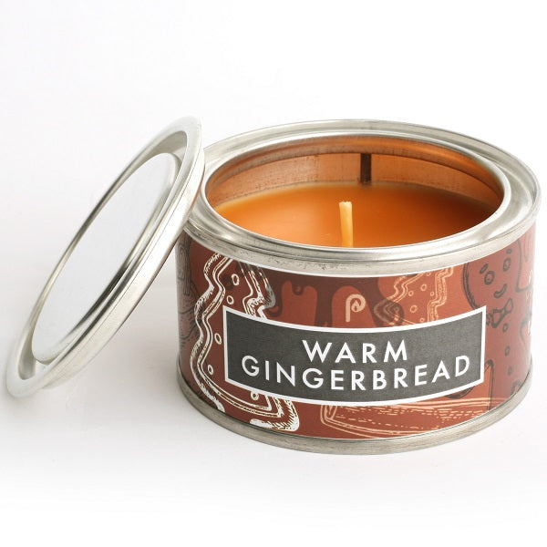 Warm Gingerbread Tin Candle Small