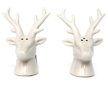 Load image into Gallery viewer, Ceramic Reindeer Salt &amp; Pepper Shakers
