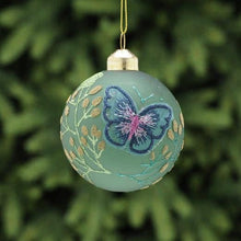 Load image into Gallery viewer, Glass Butterfly Embellished Bauble
