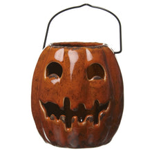 Load image into Gallery viewer, Ceramic Pumpkin Lantern
