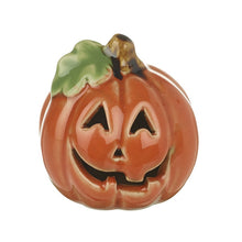 Load image into Gallery viewer, Heaven Sends Ceramic Cut Out Pumpkin Decoration
