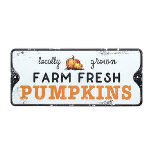 Heaven Sends ' Farm Fresh Pumpkins' Metal Sign