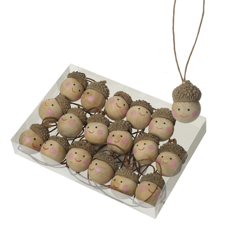 Tiny Wooden Acorn Decoration