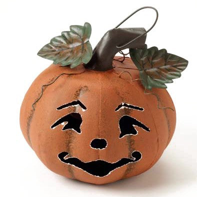 Heaven Sends Metal Pumpkin Lantern - Medium