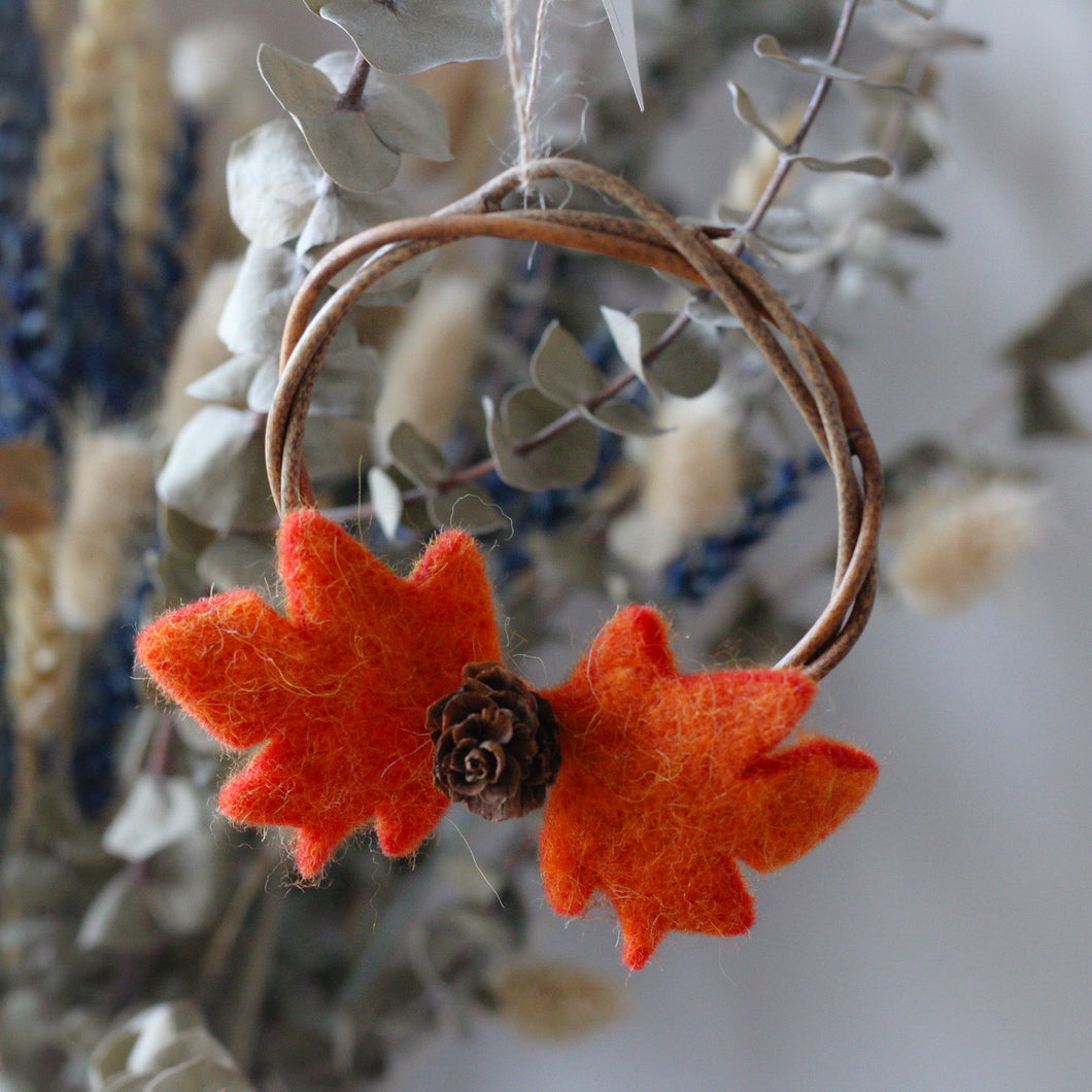 Mini Autumn Wreath Hanger