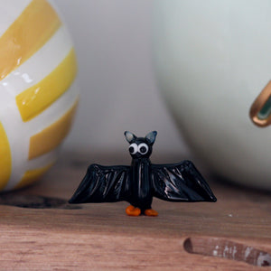 Small Glass Bat Figure