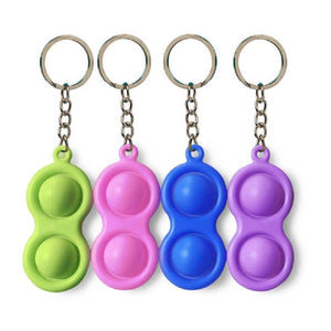 Push Popper Keychain - Various Colours