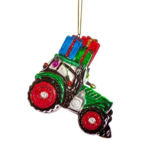 Sass & Belle Green Tractor Bauble